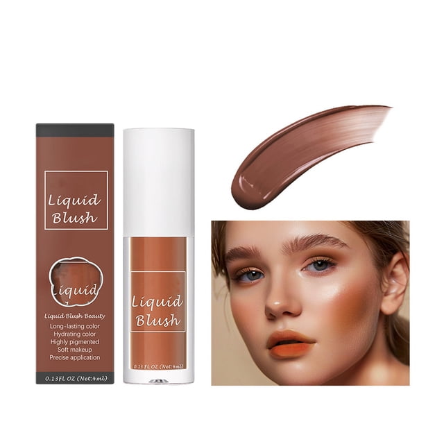 Nine Color Liquid Natural Color Long Lasting Silky And Delicate Contouring Rouge 4Ml, Makeup White Blusher