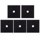 thumbnail image 1 of 5pcs Practical Stove Burner Covers Durable Gas Range Protector Reusable Hob Stovetop Liners Clean Mat Pad (Black, 27x27x0.08cm), 1 of 6