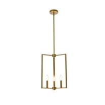 Vino 3 lights pendant in brass