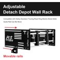 thumbnail image 3 of VPZMT Detachables Storage Detach Depot Wall Rack/Wall Mount Storage Rack Fits for Harley Tour-Pak All Models Touring Models Street Road Electra Glide Road King Softail, 3 of 8