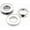 Silver, variant on Metal Push Snap Together Grommet Flat Surface Snap Rings Eyelet O-Rings Purse Loop Easy Installation Pack of 4 (11mm (7/16"), Gunmetal Black)