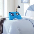 thumbnail image 6 of Your Zone Kids Blue Game Controller Cooling Plush Pillow, 17 in x 12.5 in, 6 of 7