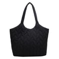 thumbnail image 1 of Nvzi Bolsa de lona de esponja para compras de verano, bolsos de hombro, color negro, 1 of 5