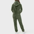 thumbnail image 4 of Babysbule Pants for Women Women Long Sleeve Hooded Jumpsuit Pajamas Casual Winter Warm Rompe Sleepwear, 4 of 6