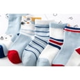thumbnail image 4 of DPTALR Toddler Girls Color Block Breathable Non-slip Unisex Baby Combed Cotton, 4 of 9