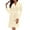 Beige, variant on Women's Fleece Robe - Lightweight Solid Color Homewear, Beige, L