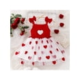 thumbnail image 2 of aturustex Baby Valentines Day Costume for Toddler Girl Princess Dress 6M 9M 12M 18M 2T 3T Infant Sleeveless Tulle Dress Heart Embroidery A-line Dress n Loose Cute Casual Daily Spring Clothes, 2 of 8