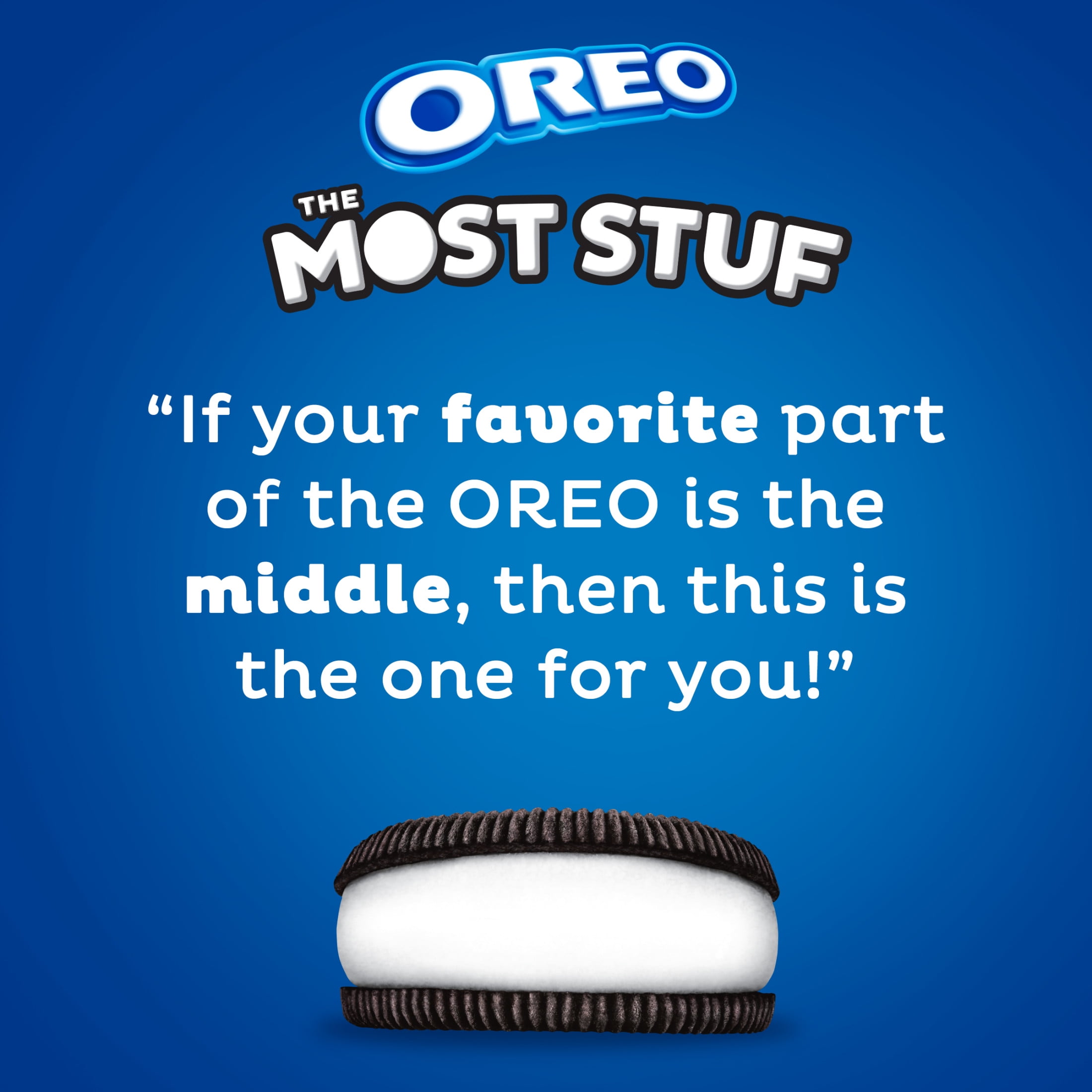 OREO The Most Stuf Chocolate Sandwich Cookies, 3 oz Snack Pack (4 cookies)