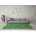 thumbnail image 3 of Ahgly Company Indoor Square Oriental Emerald Green Industrial Area Rugs, 8' Square, 3 of 4