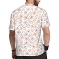 thumbnail image 2 of Wukai Maple Leaves Print Men's Short-Sleeved Mesh T-Shirt,Quick-Dry Short Sleeve Workout T-Shirt-X-Small, 2 of 8