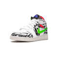 thumbnail image 4 of JORDAN GRADE SCHOOL Air Jordan 1 Mid GS "All Over Logos" 554725 143 554725 143 from Stadium Goods, 4 of 6