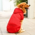 thumbnail image 2 of Dog Hoodie Sweater for Dogs Pet Clothes Solid Color Soft Breathable Cozy,Gifts for Pets(M,#P), 2 of 5