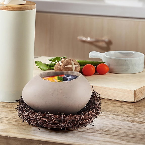 EazyTech Oval Shaped Ceramic Bowl Yogurt Bowl Restaurant Tableware Dessert Bowl