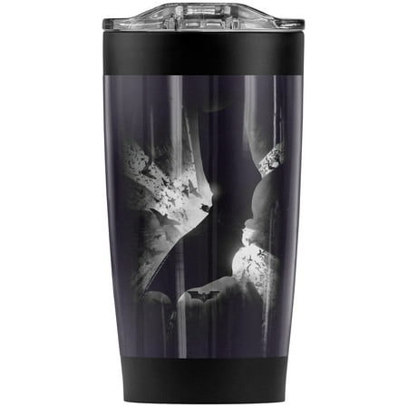 

Batman Begins Black & White Poster Stainless Steel Tumbler 20 oz Coffee Travel Mug/Cup Vacuum Insulated & Double Wall with Leakproof Sliding Lid | Great for Hot Drinks and Cold Beverages