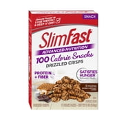 SlimFast Advanced Nutrition 100 Calorie Snacks S'mores Drizzled Crisps, Pack of 5