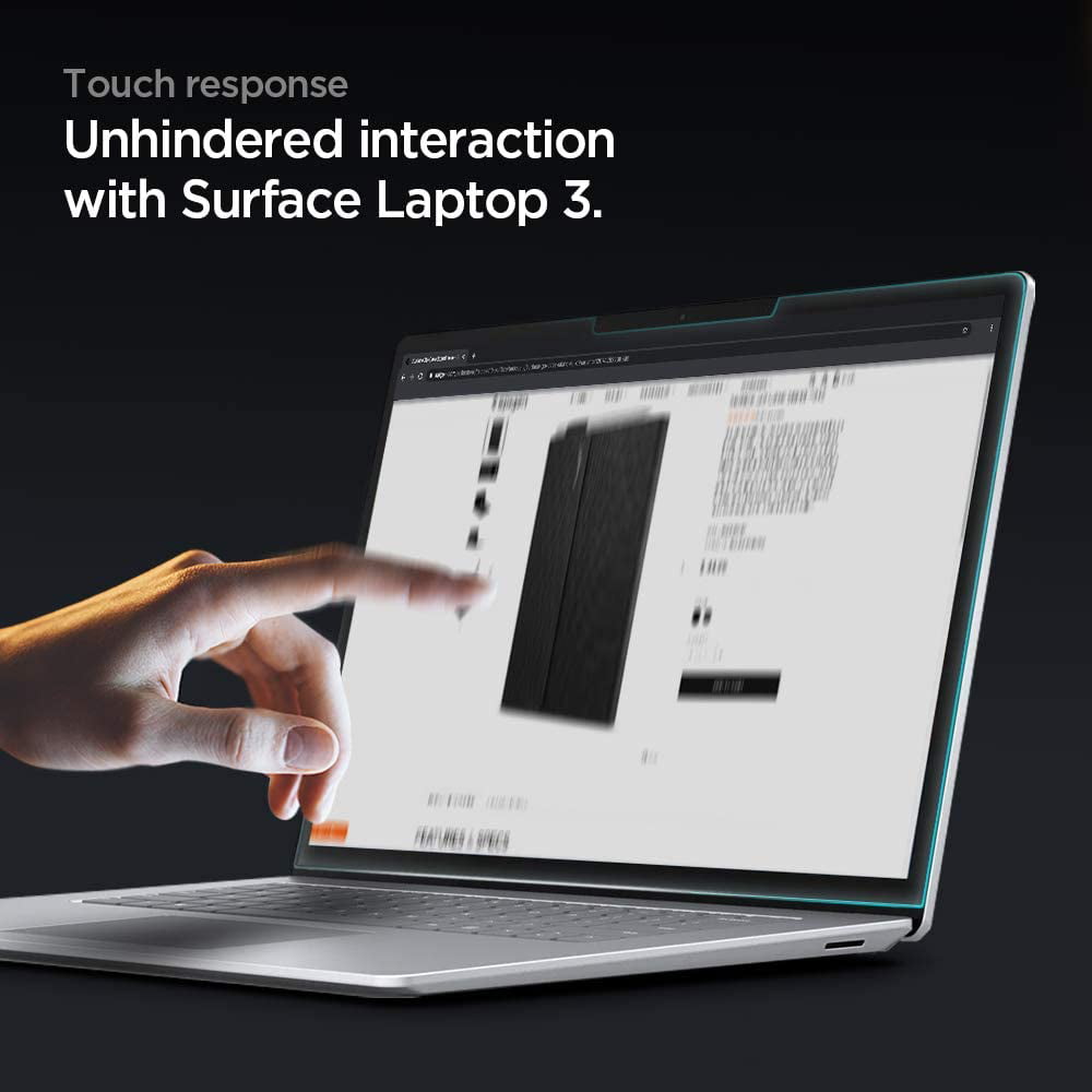 Spigen Tempered Glass Screen Protector Designed for Surface Laptop 3 15 inch / 2019 9H Hardness