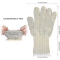 thumbnail image 3 of 1 Pair Barbecue Gloves Heat Resistant Glove Universal Size Grill - Kitchen Gloves Withstands Oven Gloves For Bbq, Grill, Baking, Fireplace, Welding Gl, 3 of 5