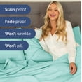 thumbnail image 4 of Juego de sábanas CGK Unlimited Extra Deep Pocket King Spa Blue, 4 of 9