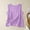 Purple, variant on Bamboo Fiber Linen Tank Tops for Womens 2025 Summer Crew Neck Sleeveless Shirts Loose Fitted Camisole Baggy Boho Dressy Vest Solid Color Basic Beach Holiday Tees Shirts Camisole