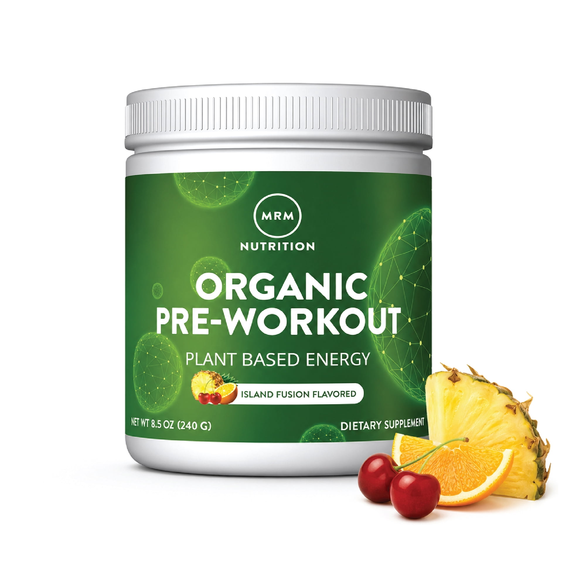 MRM Organic Pre-Workout, Island Fusion, 8.5 oz (240 g)