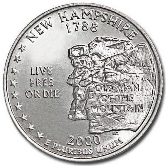 2000-D New Hampshire State Quarter BU