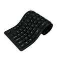 thumbnail image 1 of 108 Keys USB Silicone Flexible Foldable Keyboard Waterproof Dustproof USB Silent Keys For Laptop Desktop Keyboard Black, 1 of 7