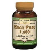 Only Natural Maca Pure 1400, 60 Ct