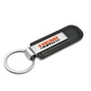 5.7 Liter Silver Metal Black PU Leather Strap Key Chain for Dodge Jeep RAM