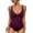 Purple, variant on WAYUTE Womens One Piece Swimsuits Swimsuits for Bathing Suits Sexy Criss Back Swimwear