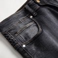 thumbnail image 5 of cllios Mens Distressed Biker Slim Jeans Stretched Ripped Denim Pants Skinny Destroyed Fashion Stretch Jeans, 5 of 9
