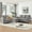 Lightgrey, variant on 79" Convertible Sectional Sofa Set, Modern Linen Small L Shaped Couch with Reversible Chaise and Loveseat Sofa, 3-Seat Sofa Couches for Living Room, Office, Apartment, Beige