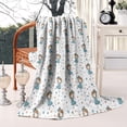 thumbnail image 4 of White Girl Dance Pattern Blanket,Comfortable Soft Flannel Throw Blanket,All Season,Warm Lightweight Blankets for Sofa Bed Couch Living Room Chair,50"x60", 4 of 4