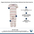 thumbnail image 6 of Elegant Emily  Chevron Multicolor Short Sleeve Capri Set (Women's Plus), 6 of 6