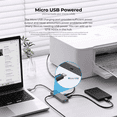 thumbnail image 4 of Adaptador USB 3.0 Hub 4 en 1 VENTION 50 cm SuperSpeed habilitado corriente externa mico USB (5V-2A), 4 of 6