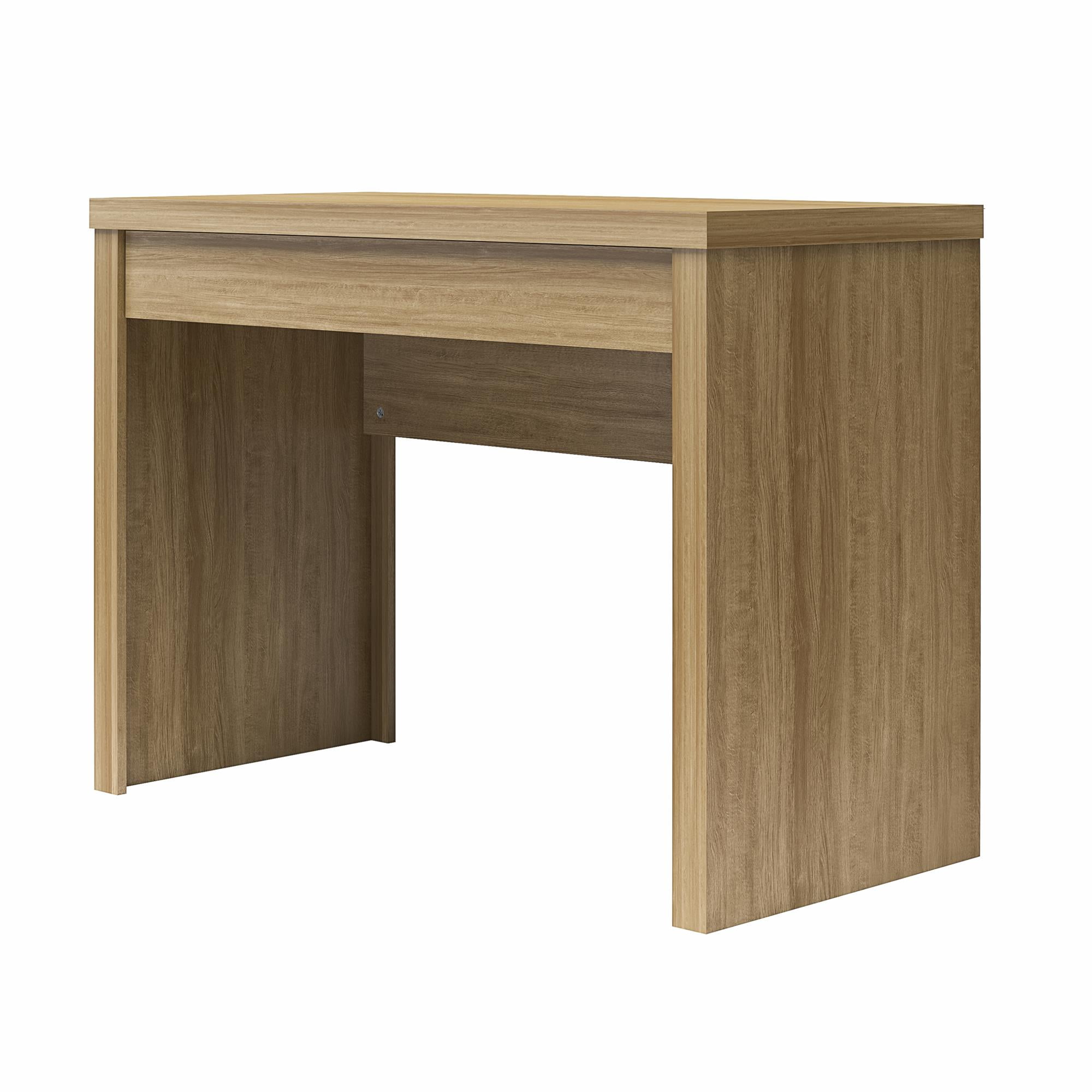 Mainstays Cooper Writing Desk with USB, Natural Teak