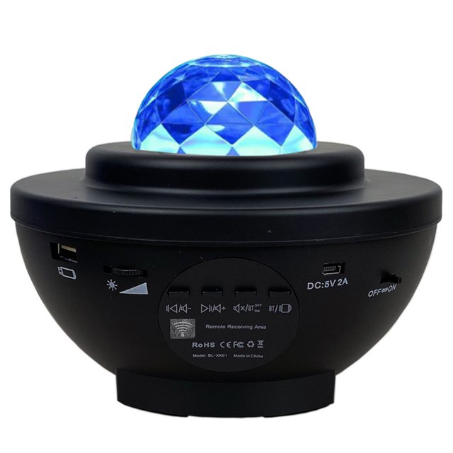 Proyector de cielo estrellado luz música USB Bluetooth compatible lámpara de ambiente decoración de fiesta Tmvgtek Iluminación del hogar multifuncional