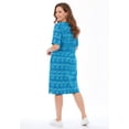 thumbnail image 2 of Catherines Women's Plus Size Suprema Crochet-Detail T-Shirt Dress, 2 of 5
