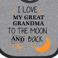 thumbnail image 4 of Inktastic I Love My Great Grandma to the Moon and Back Boys or Girls Baby Bib, 4 of 4