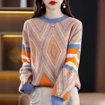 thumbnail image 5 of Suéter grueso de otoño e invierno para mujer, jersey de cuello redondo de estilo informal, holgado y a la moda, 5 of 5
