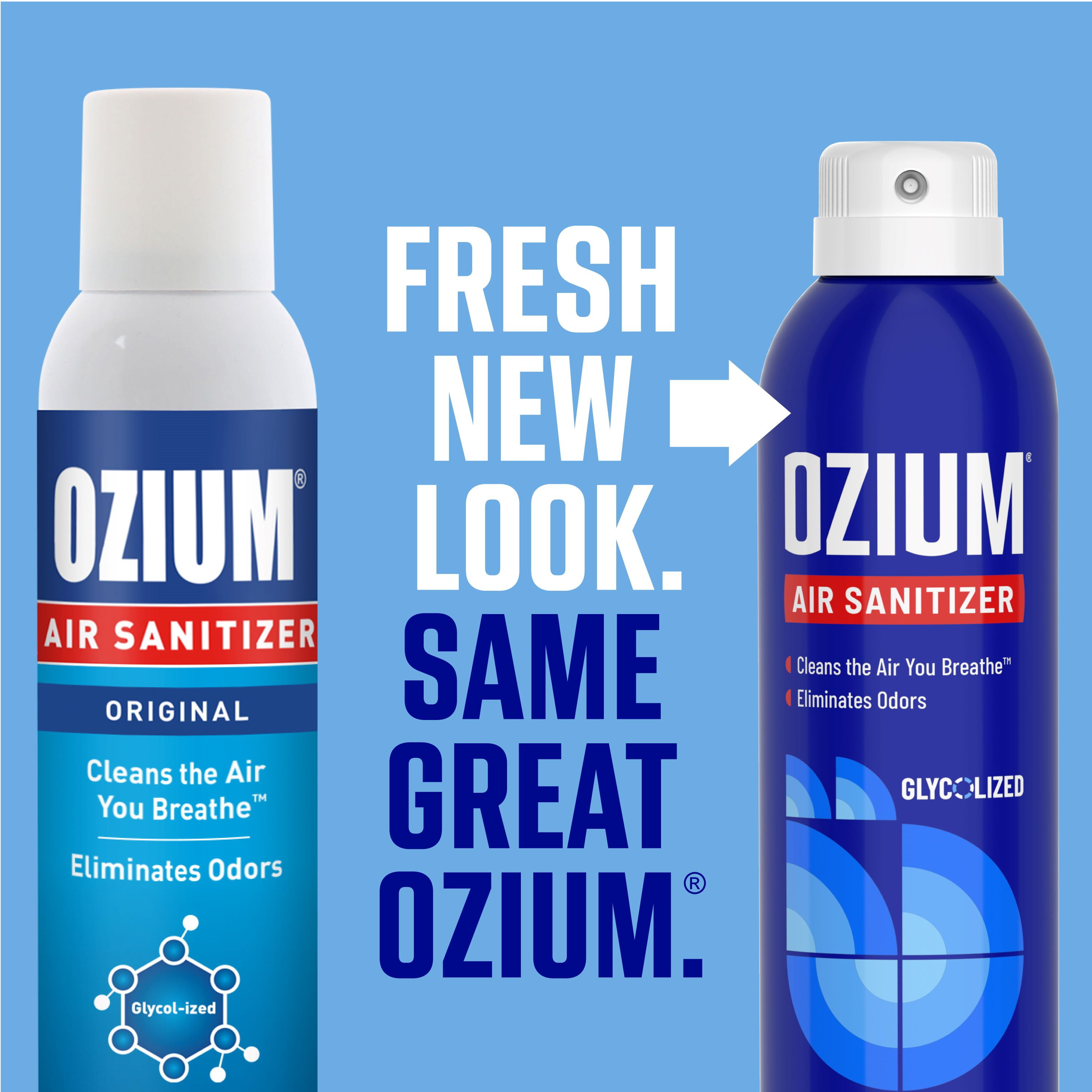 (6 pack) OZIUM Air Sanitizer Spray, Original Scent, 8 oz Can – Cleans Air, Eliminates Odors & Freshens