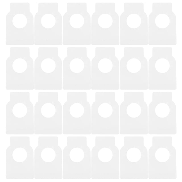 100pcs doble lado en blanco etiquetas de PVC etiquetas impermeables etiquetas multifuncionales para botella