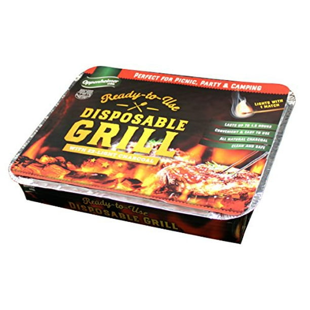 Disposable Charcoal Grill Ready To Use Ez To Light Kosher By Oppenheimer Usa Walmart Com Walmart Com