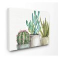 thumbnail image 1 of Stupell Industries Patrón De Suculentas Modernas, Pintura De Acuarela Verde Y Gris, Tapices Decorativos Para Pared, Multicolor, 1 of 5