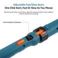 thumbnail image 2 of Zootealy Adjustable Lithium Battery Powered Cleaning Brush Set with 8 Interchangeable Heads, 45° Rotation, 61~121cm Extendable, US Plug, 21V, 2000mAh, Waterproof, Blue, 2 of 6