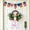thumbnail image 5 of Deeceymbur Rural Style Patriotic Wreath Sash Stripe Bow Ornament for Home Holiday Decor, 5 of 6