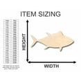 thumbnail image 2 of Unfinished Wood Tuna Fish Shape - Ocean - Craft - up to 46" DIY 7" / 1/2", 2 of 3