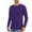 Purple, variant on Azrian Men’s Active Long Sleeve Tees Wicking Athletic UV Ray Protection Men's Summer Solid Color Sunscreen Is Lightweight Breathable And Solid Color Long Sleeved