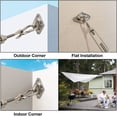 thumbnail image 4 of Shade Sail Hardware Kit 6 inch for Triangle Rectangle Sun Shade Sail Installation, 304 Grade Stainless for Garden Outdoors, 80 Pcs B, 4 of 5