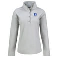 thumbnail image 2 of Women's Cutter & Buck Gray Duke Blue Devils Hunts Point Eco Fleece Recycled Half-Snap Pullover Sweatshirt, 2 of 3
