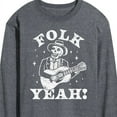 thumbnail image 3 of Instant Message - Guitar Skeleton Folk Yeah - Men's Long Sleeve T-Shirt, 3 of 6